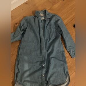 Blue Denim Shirt Dress